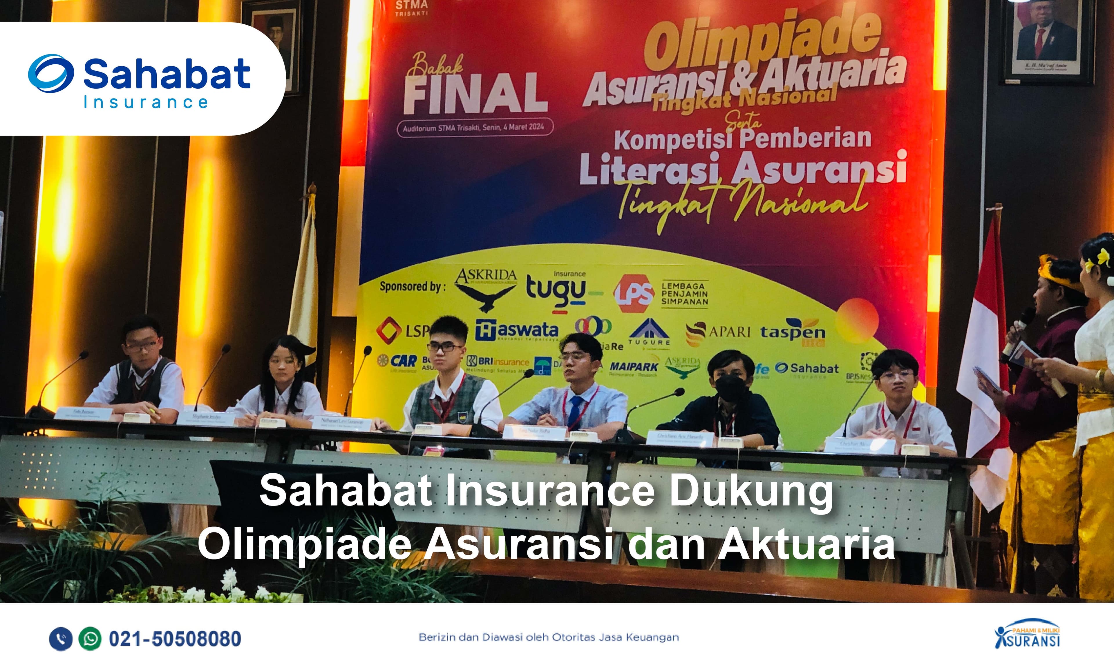Sahabat Insurance berkolaborasi dengan STMA Trisakti melaksanakan Literasi Asuransi berupa Olimpiade Asuransi dan Aktuaria 