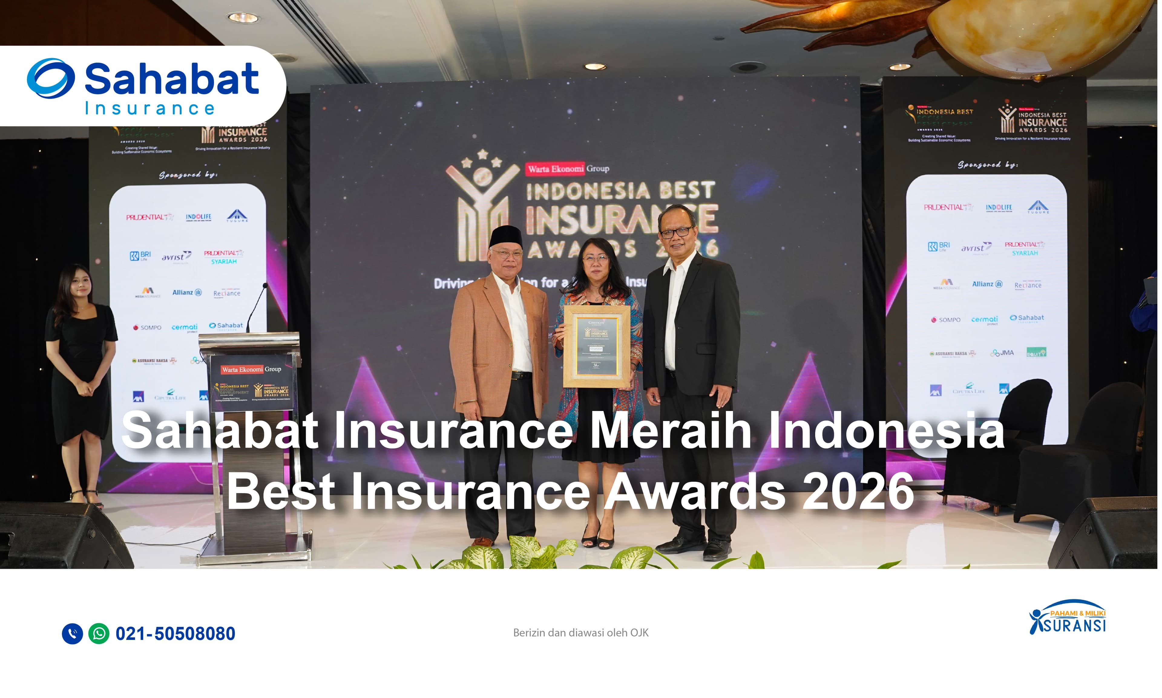 Sahabat Insurance raih Indonesia Best Insurance Award 2026