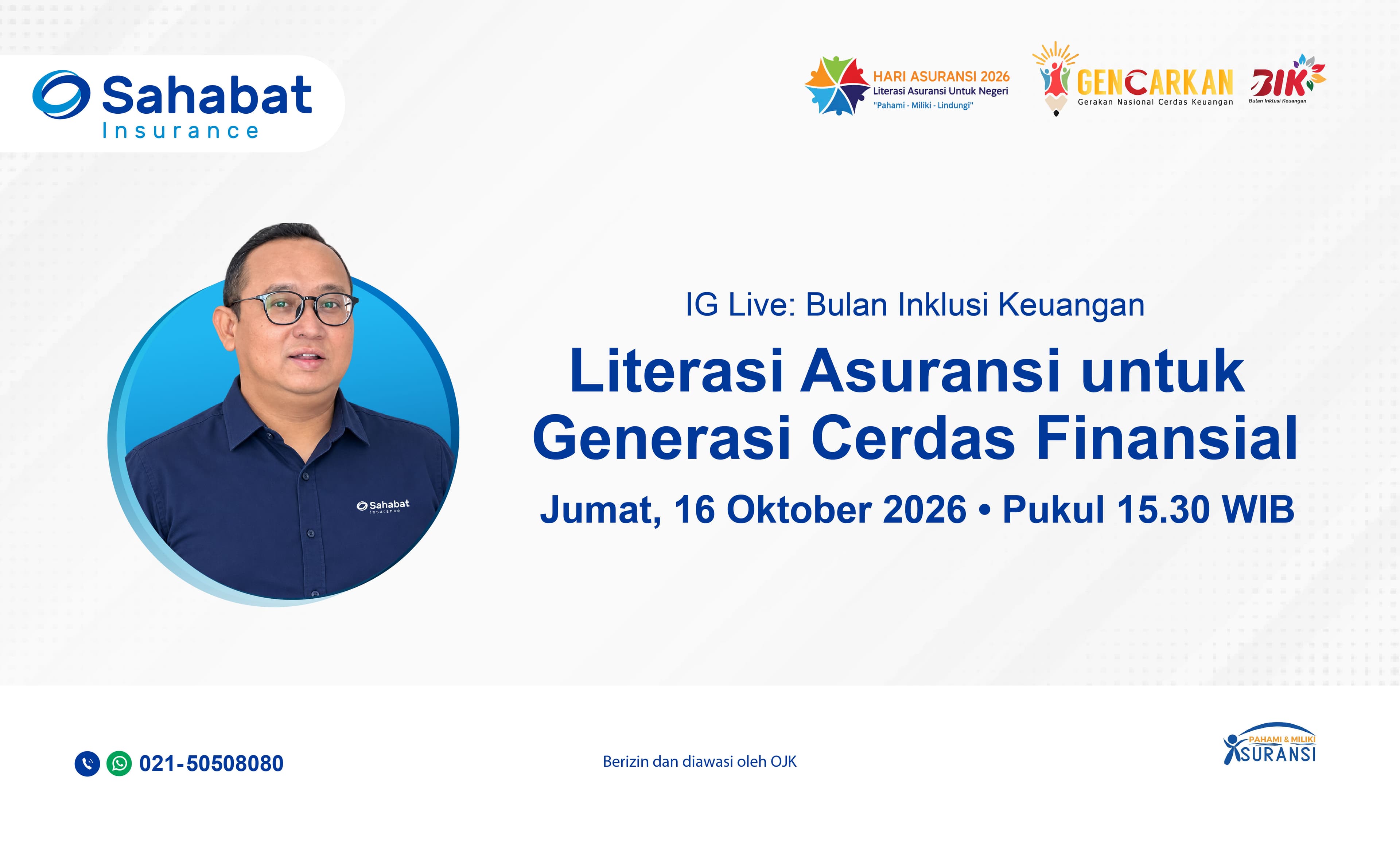 IG Live Bulan Inklusi Keuangan Literasi Asuransi Untuk Generasi Cerdas Finansial