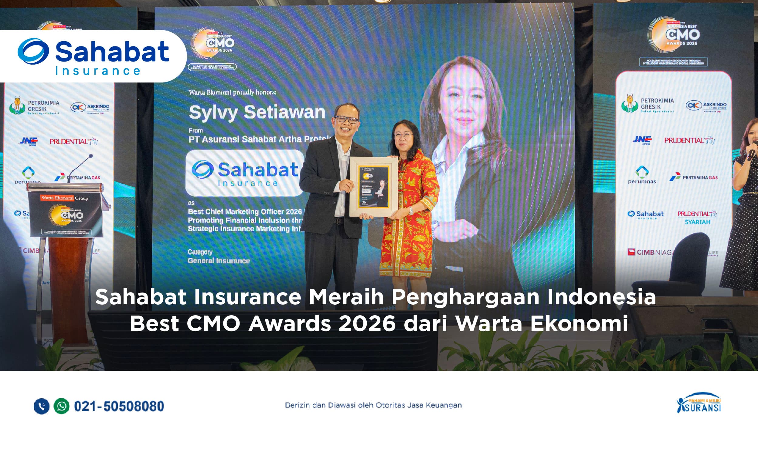 Sahabat Insurance Raih Indonesia Best CMO Awards 2026