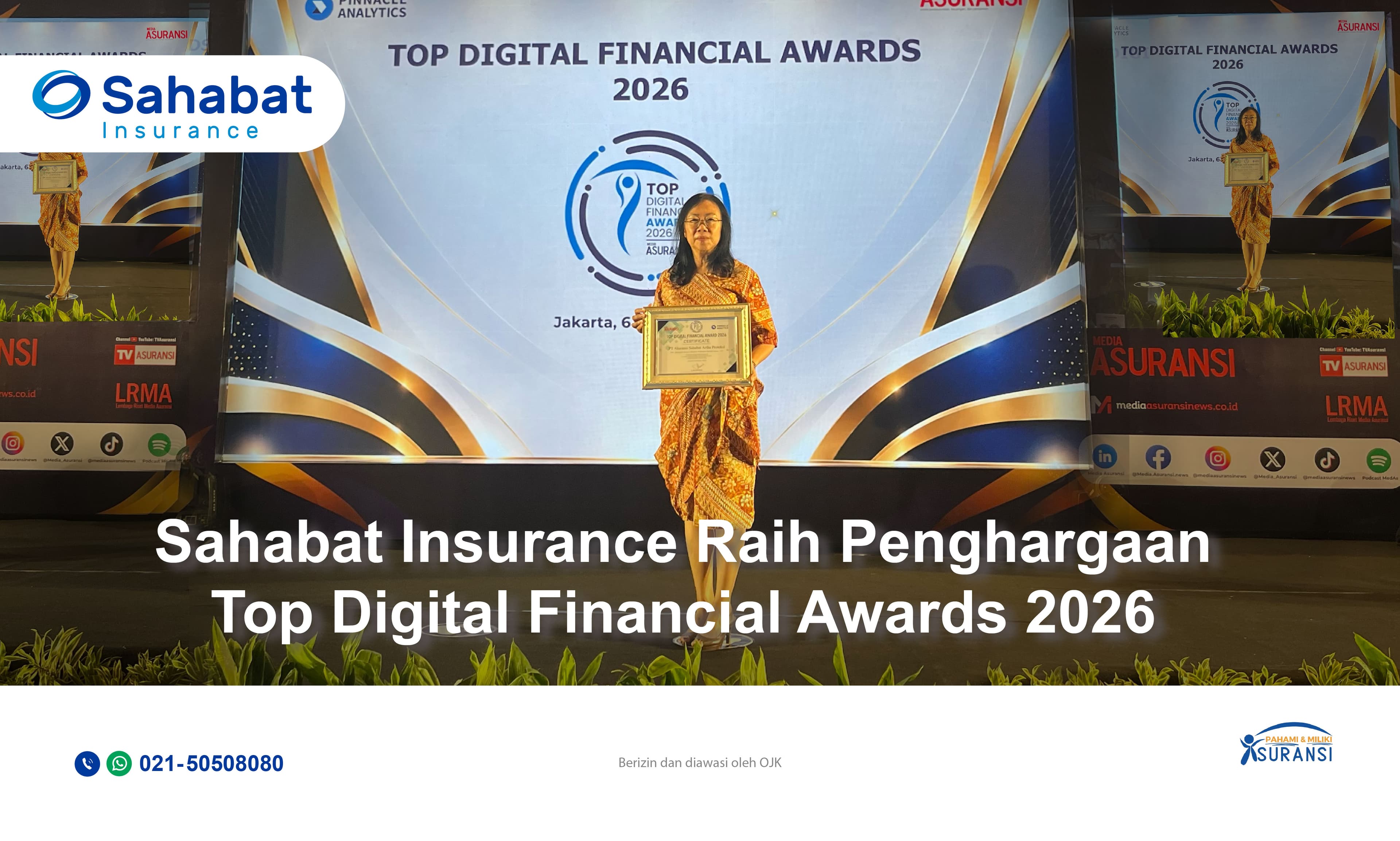 Sahabat Insurance Raih Top Digital Financial Awards 2026