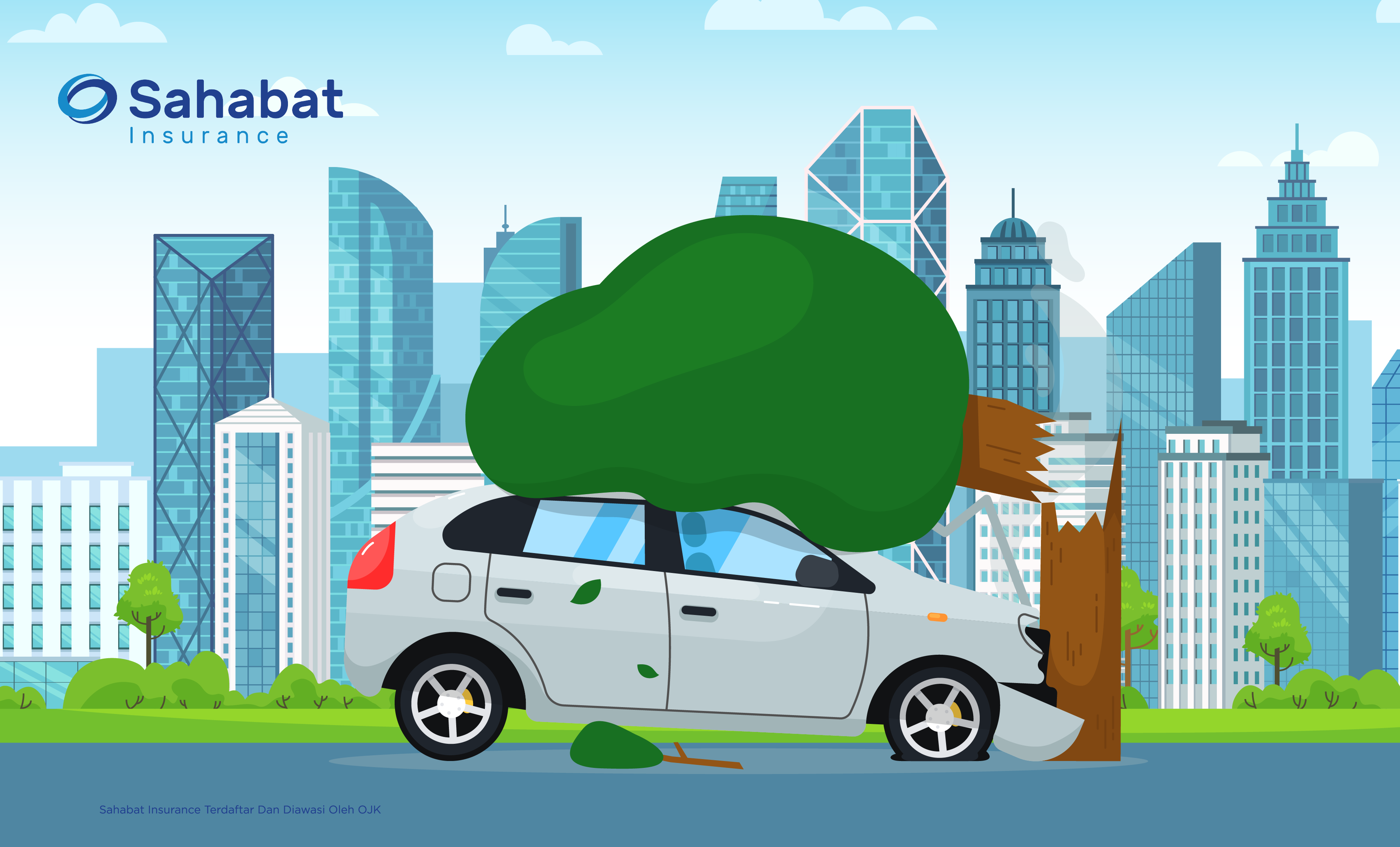 Berita - My car was hit by a tree, what should I do? - Sahabat Insurance | Solusi Lengkap Perlindungan Asuransi Anda