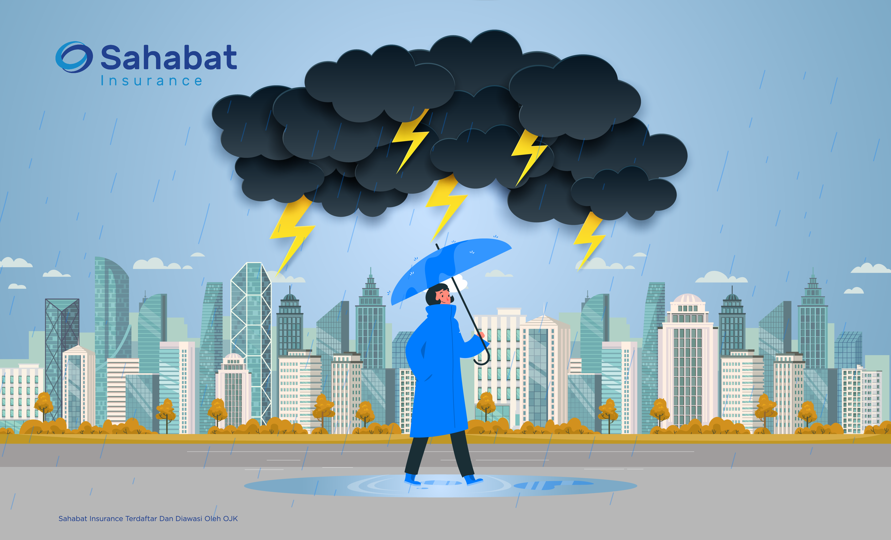 Berita - Safety Tips For Walking In The Rain - Sahabat Insurance | Solusi Lengkap Perlindungan Asuransi Anda
