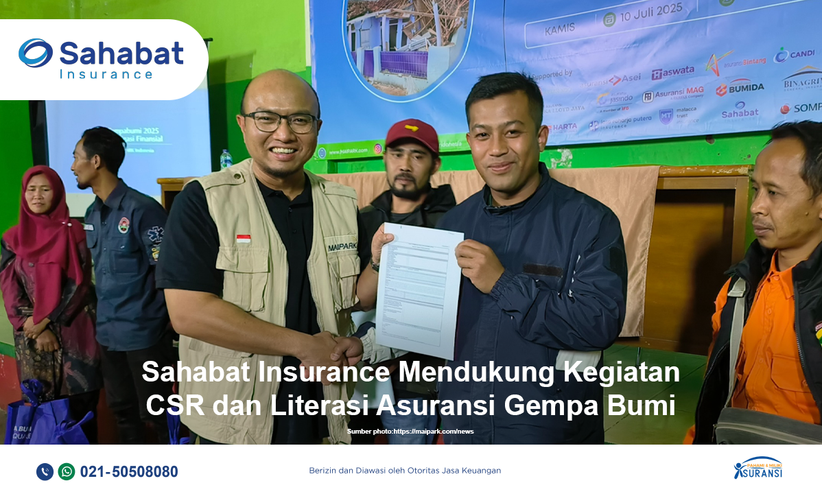 Berita - Sahabat Insurance Encourages Financial Literacy Through The CSR Program With Maipark - Sahabat Insurance | Solusi Lengkap Perlindungan Asuransi Anda
